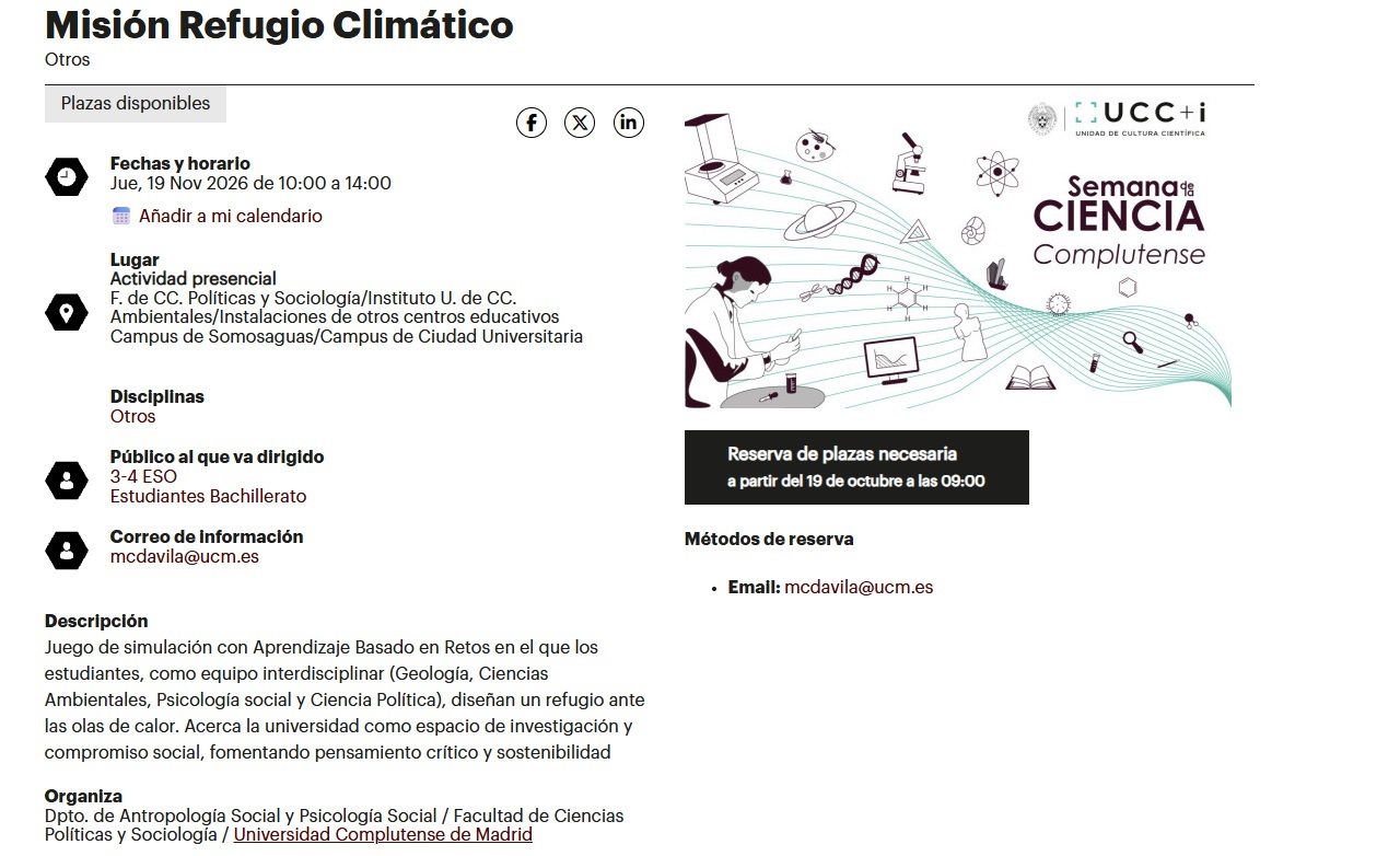 semana de la ciencia 2